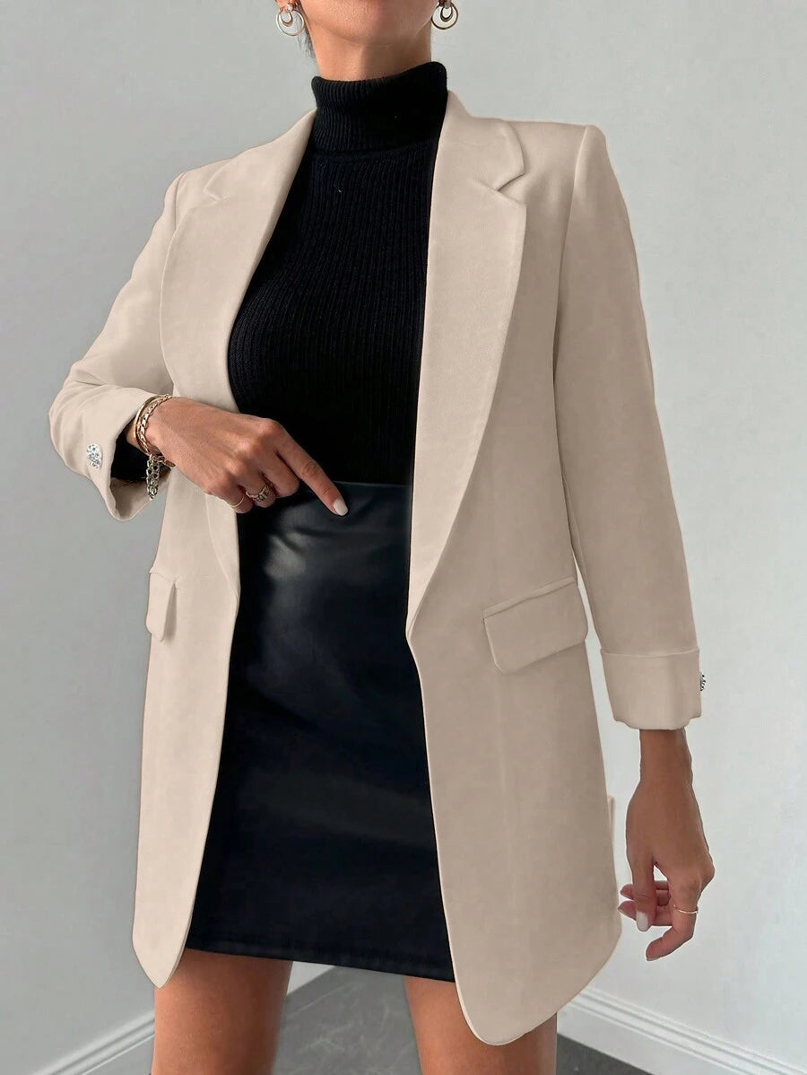 Women’s Solid Color Suit Jacket