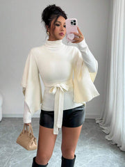 Women’s Flowy High Neck Sweater