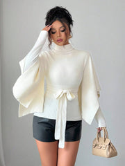 Women’s Flowy High Neck Sweater