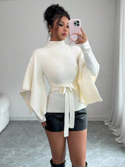 Women’s Flowy High Neck Sweater