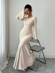 Women’s Stretchy Fitted Midi Dress