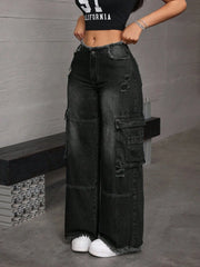 Women’s Wide Leg Cargo Jeans